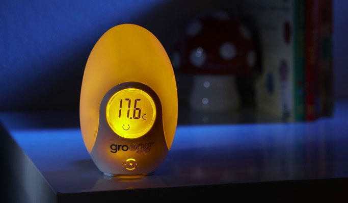 Gro Egg - Termometro digitale a forma d'uovo che indica la temperatura con luci colorate. Adatto per bambini. | TuttoSulleGalline.it