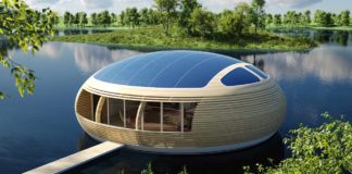 La casa galleggiante a forma d'uovo dell'architetto Giancarlo Zema: WaterNest100 | Tuttosullegalline.it