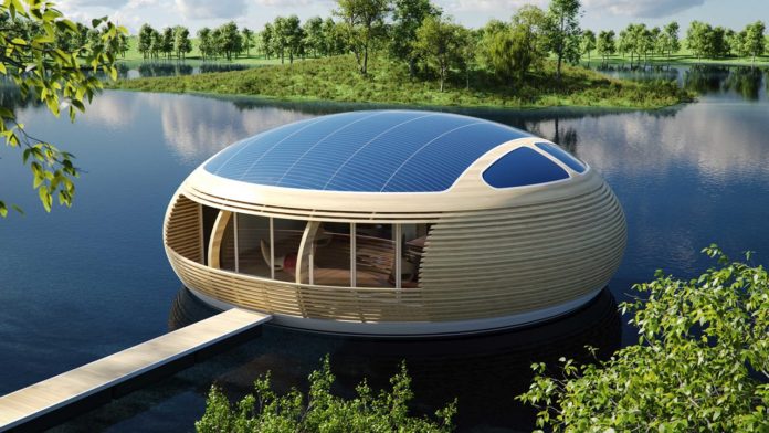 La casa galleggiante a forma d'uovo dell'architetto Giancarlo Zema: WaterNest100 | Tuttosullegalline.it