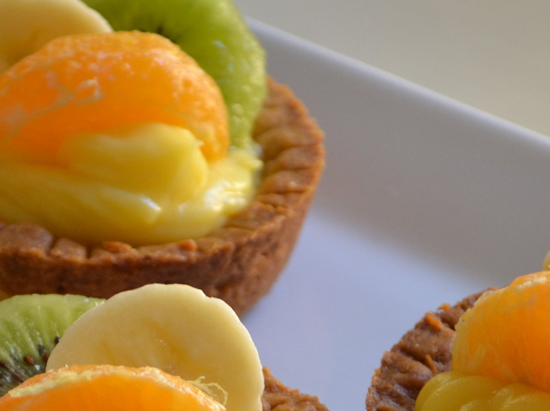 Tartine di frutta farcite con Lemon curd