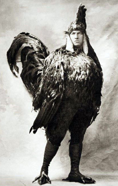 Costume vintage: l'uomo gallo