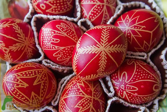 Uova rosse della Pasqua ortodossa