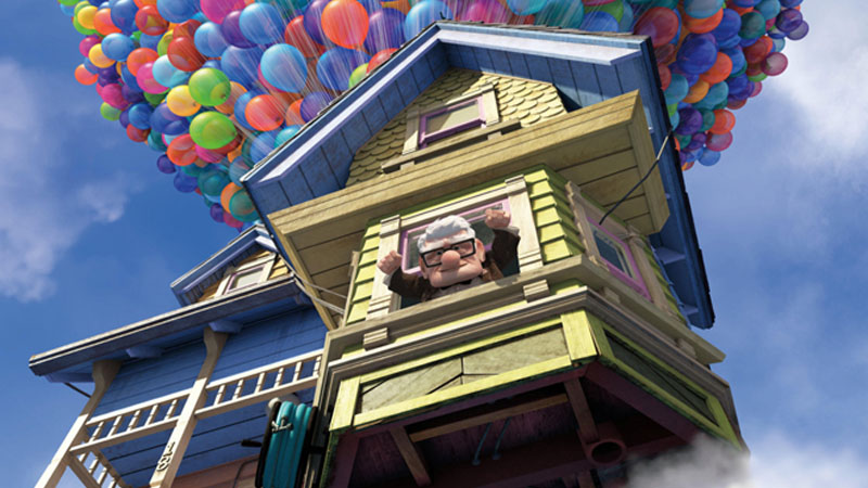 La casa del signor Carl Fredricksen nel film di animazione Up