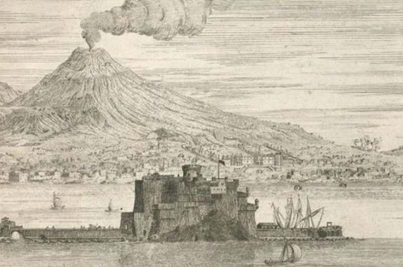 Castel dell'Ovo (Napoli) nella Cartografia del '700.