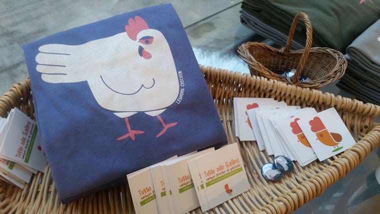 maglietta (t-shirt) Leghorn Chicken design in occasione del Convegno sulla Gallina di Razza Livorno