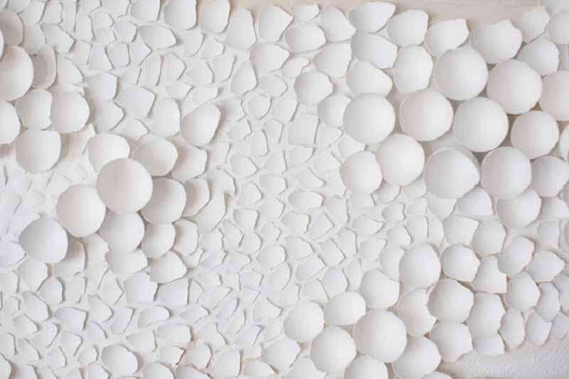 mosaico Eggshell Mosaic Art con frammenti di guscio medio-grandi