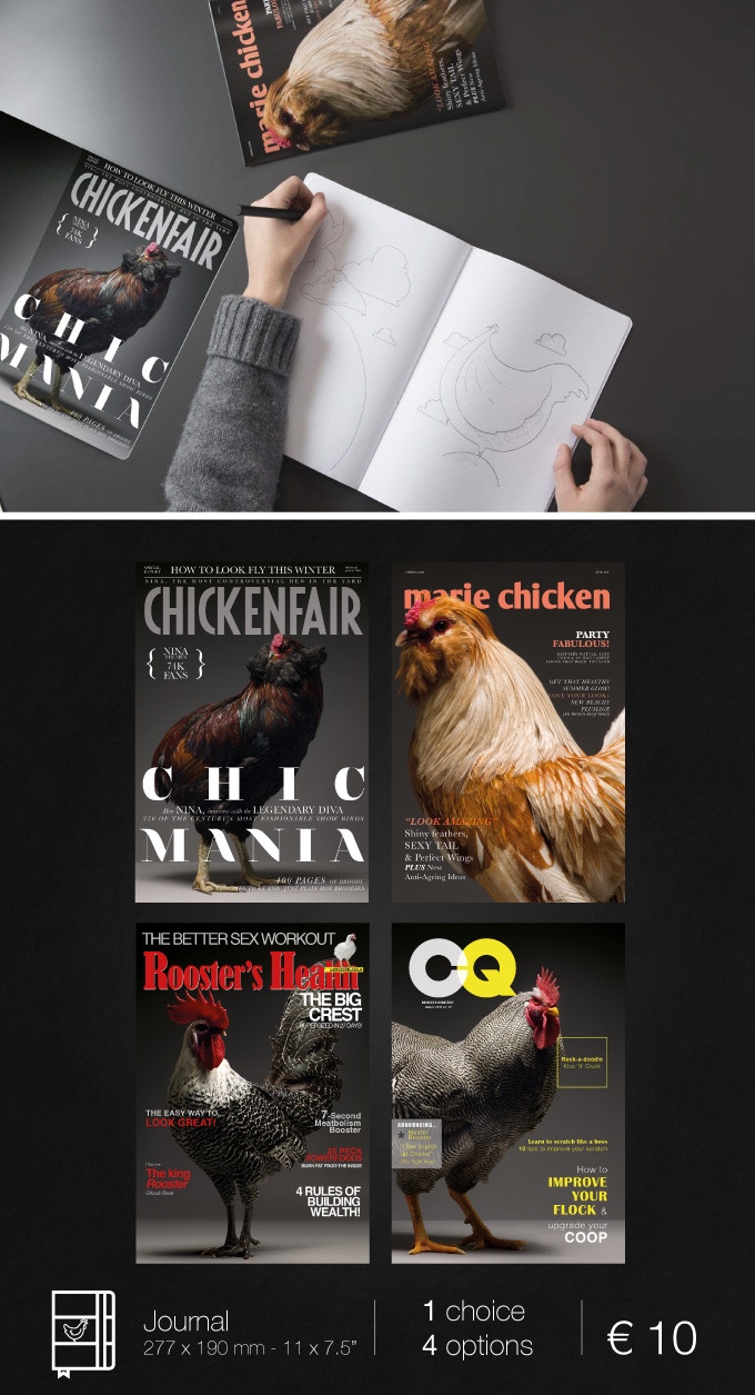I 4 COLLECTABLE JOURNAL del progetto CHICken