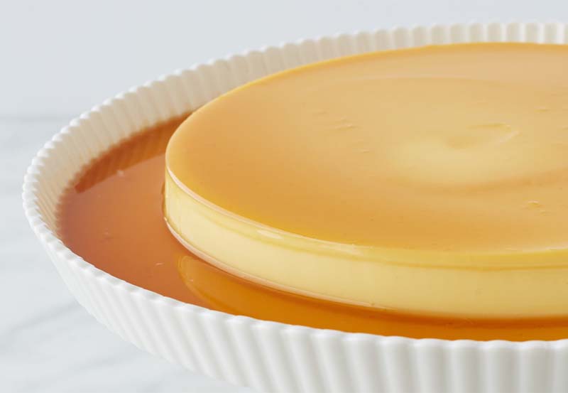 Créme caramel cotto in una tortiera