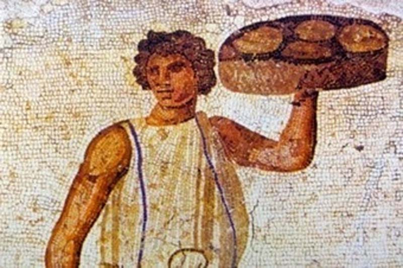 Antico mosaico a cui si attribuisce la rappresentazione dell'antica Tiropatina