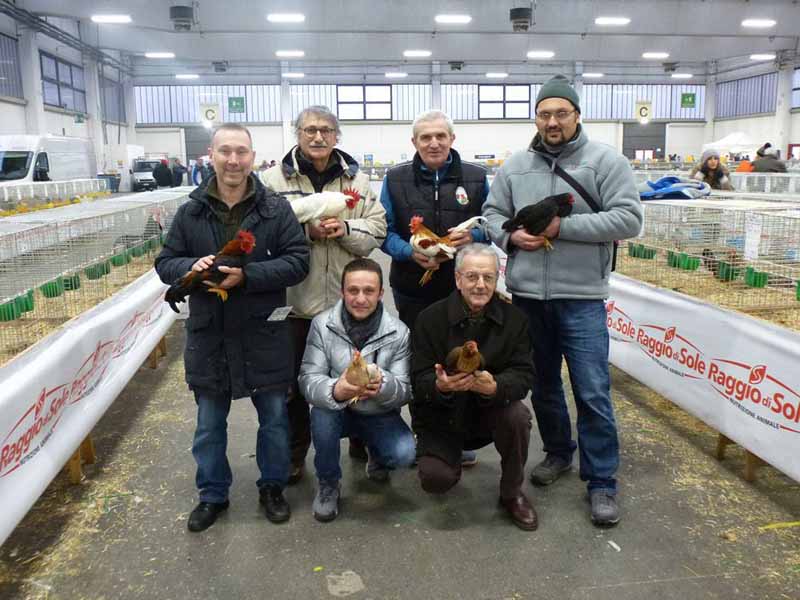 Maurizio Tona e i mericanellisiti ai Campionati Italiani di avicoltura di Reggio Emilia 2016