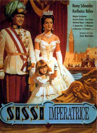 Una locandina del film "L'imperatrice Sissi"