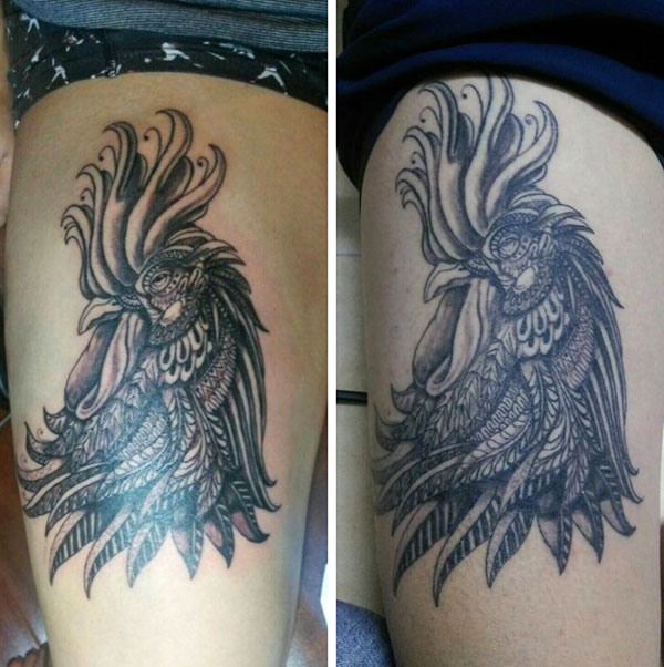 tatuaggio di gallo