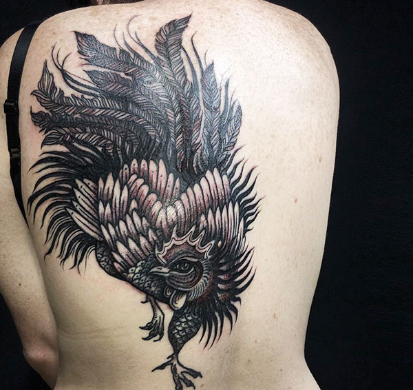 tatuaggio di gallo