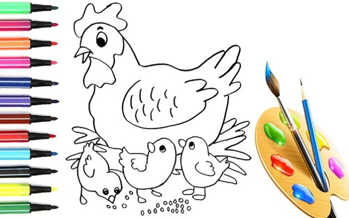 Disegni Di Gallina Gallo E Pulcino Da Scaricare E Colorare Galline Pollaio Ricette Con Uova E Video Divertenti