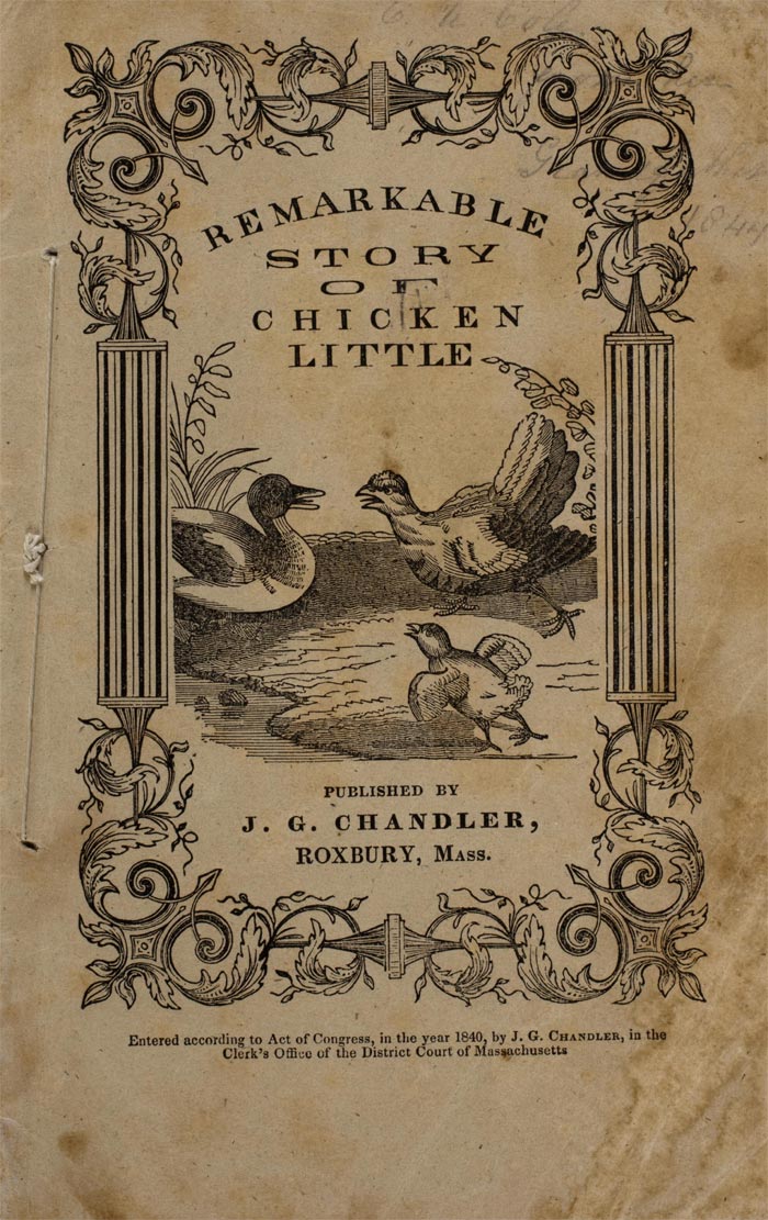 Copertina The Remarkable Story of Chicken Little (Roxbury, Mass - Massachusetts)