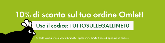 Buono sconto acquisto pollai per galline Omlet