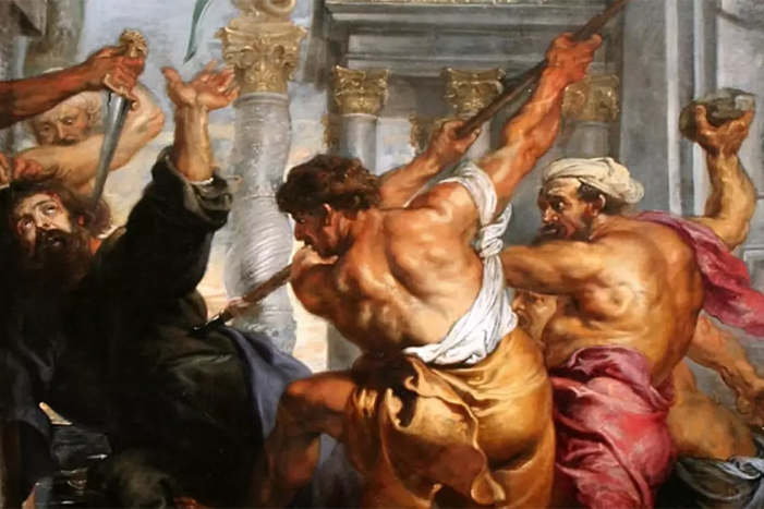 Martirio di St. Thomas, di Peter Paul Rubens (1636 circa)