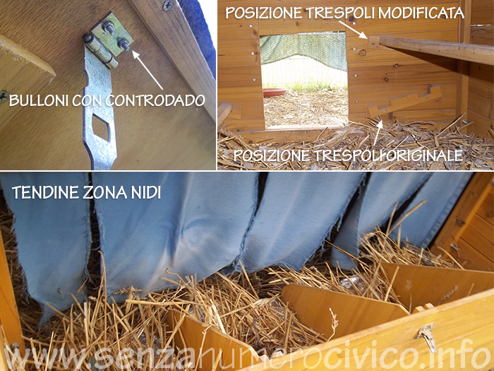 Modifiche fai da te al pollaio in legno