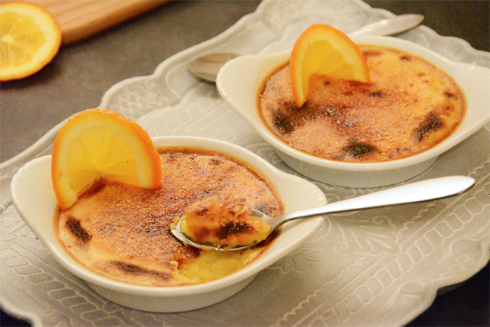 Crème brûlée arancia e cannella